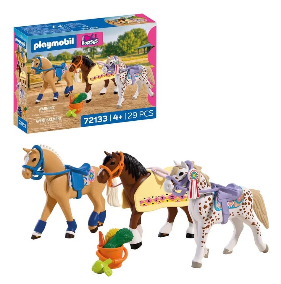 Playmobil Drei Sammelpferde (72133) Konstruktions-Spielset Bunt - Bild 2