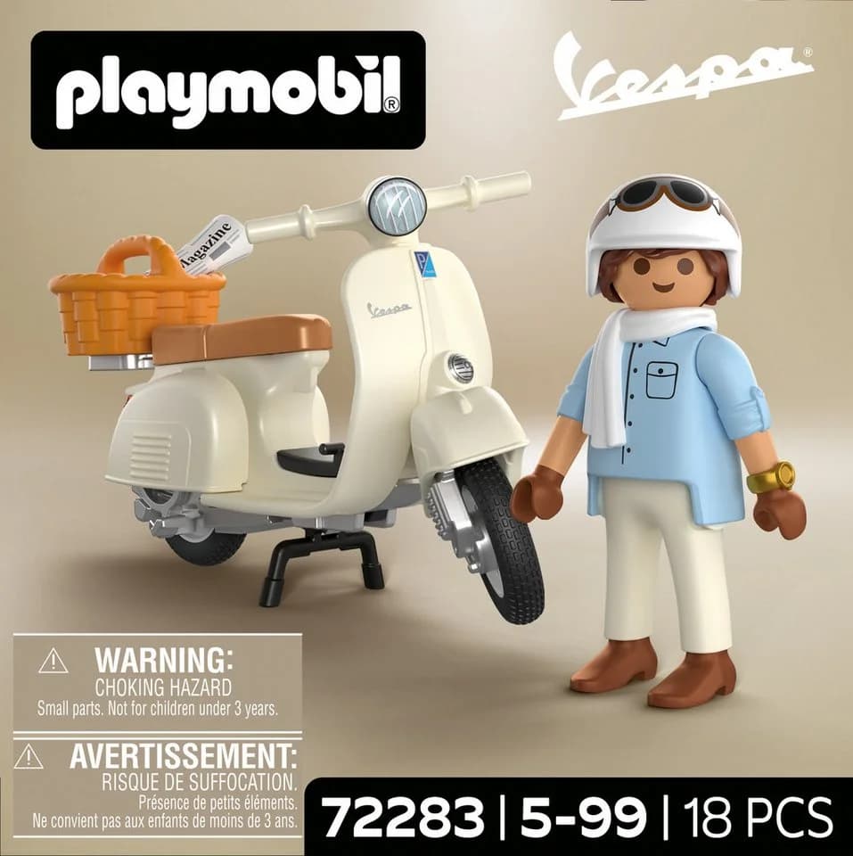 Playmobil Vespa 80 Jahre Jubiläum Konstruktions-Spielset Beige