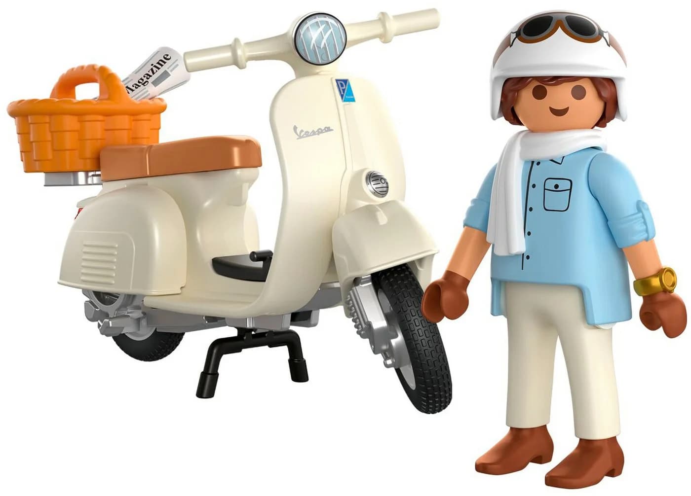 Playmobil Vespa 80 Jahre Jubiläum Konstruktions-Spielset Beige - Bild 2