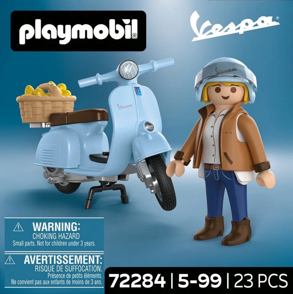 Playmobil Vespa 80 Jahre Jubiläum Konstruktions-Spielset Blau