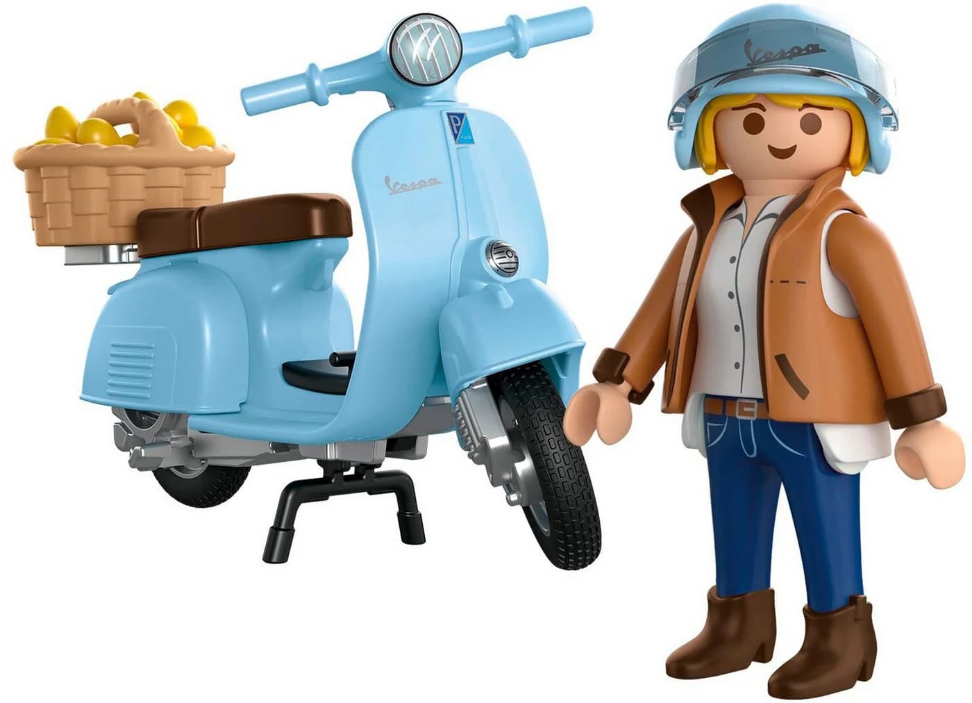 Playmobil Vespa 80 Jahre Jubiläum Konstruktions-Spielset Blau - Bild 2
