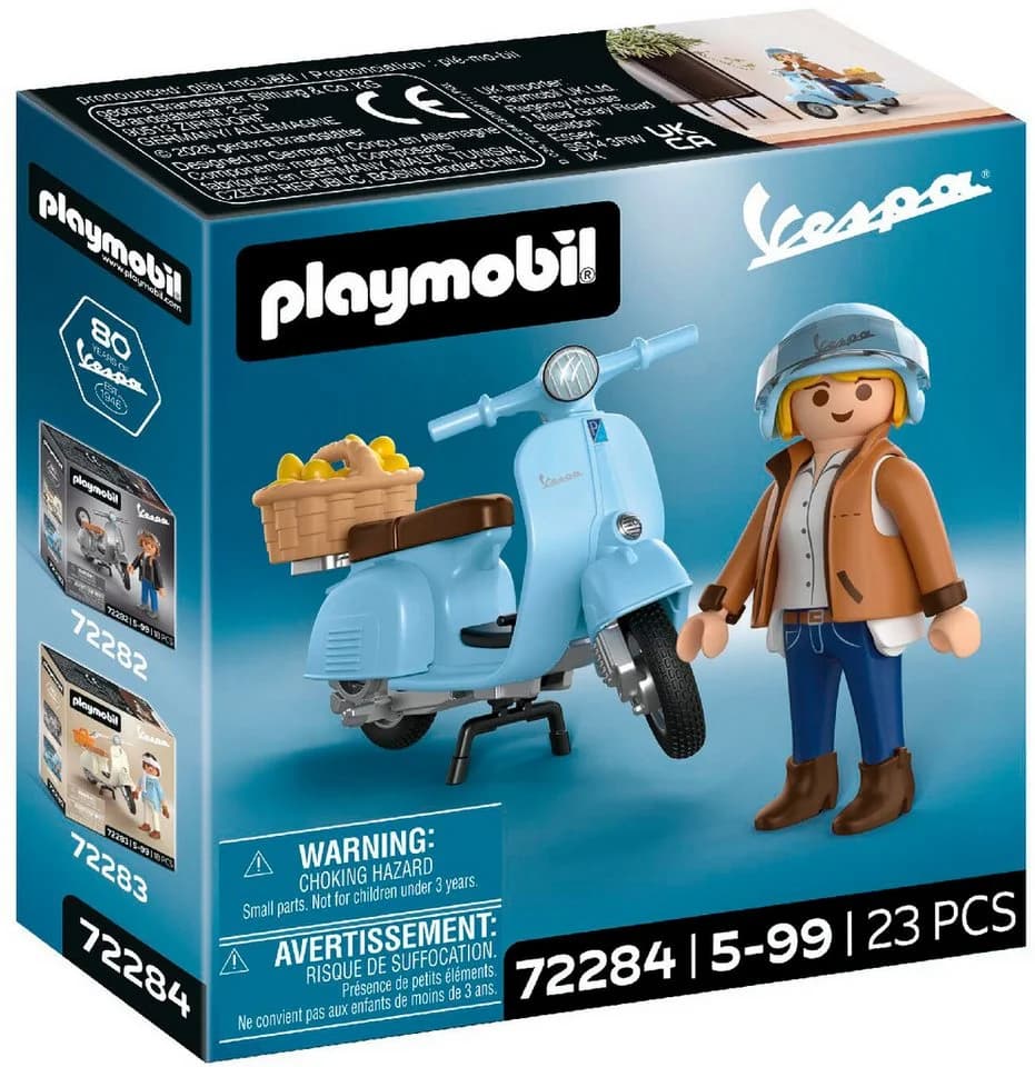 Playmobil Vespa 80 Jahre Jubiläum Konstruktions-Spielset Blau - Bild 3