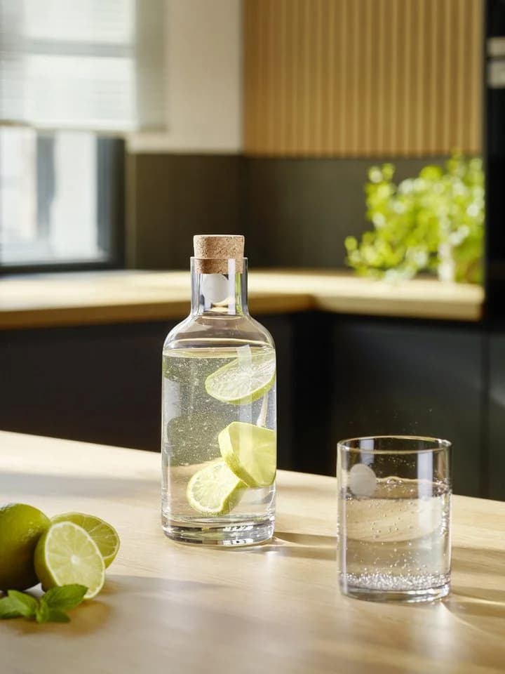 blomus Wasserkaraffe -HYDRA- Glas mit Korkdeckel