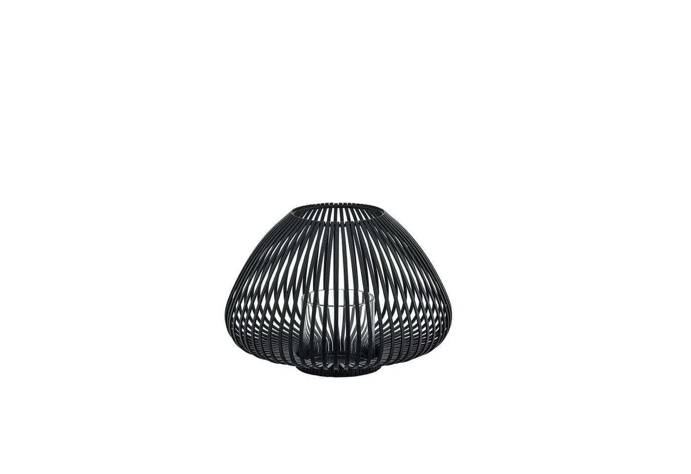 blomus Laterne LYVA Kerzenhalter Schwarz mit Glaszylinder - Bild 2