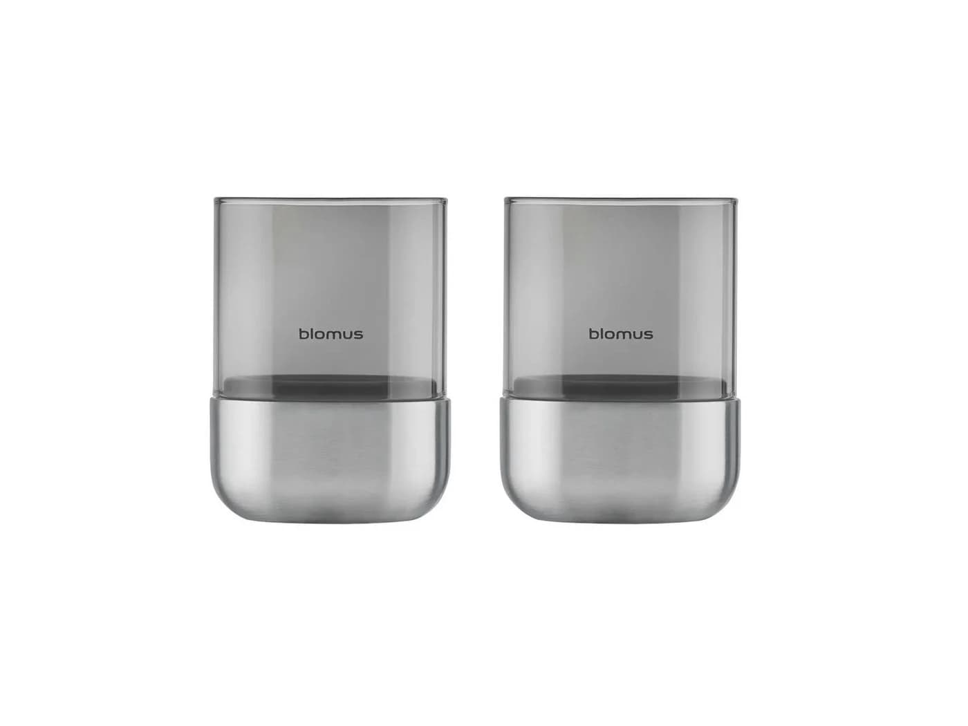 blomus Windlicht CALMA Kerzenhalter Edelstahloptik matt Glas/Edelstahl 2er Set - Bild 2