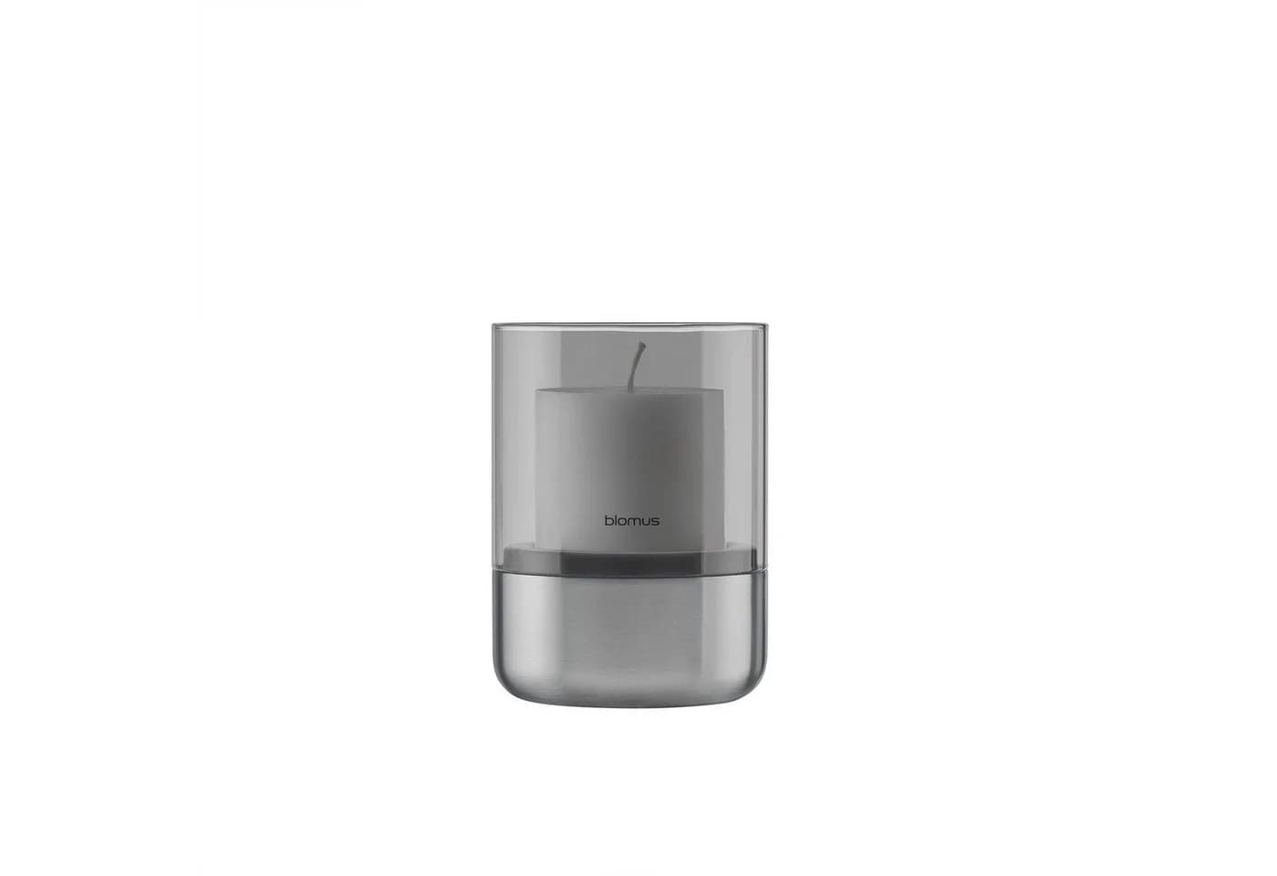 blomus Windlicht CALMA Kerzenhalter Edelstahl Glas Matt