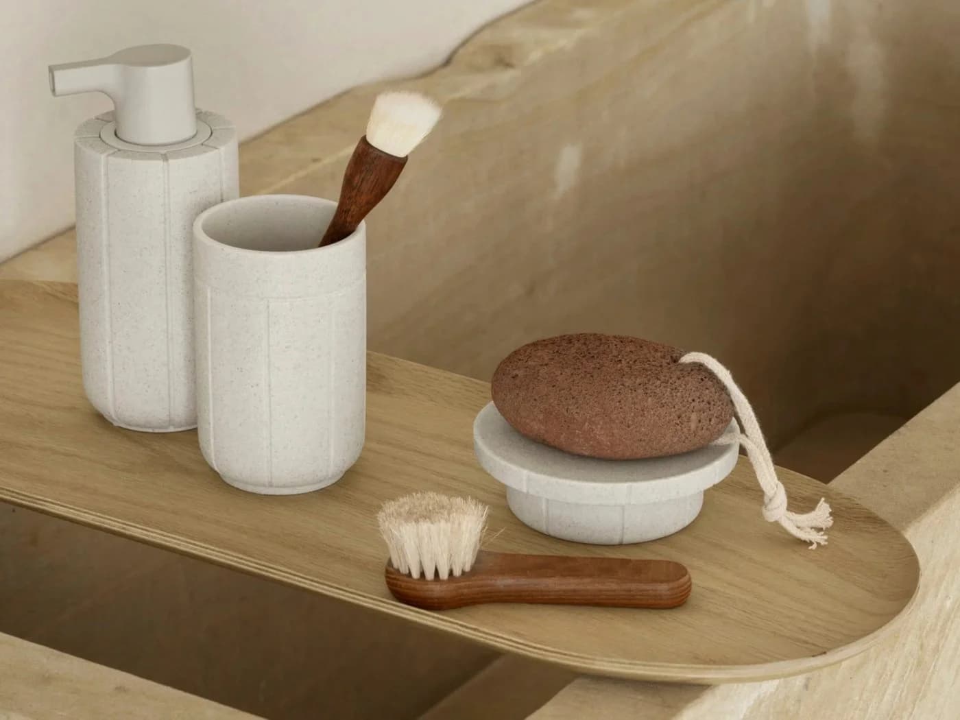 blomus Dekotablett BAKI Serviertablett Frühstückstablett Deko-Tablett Modern