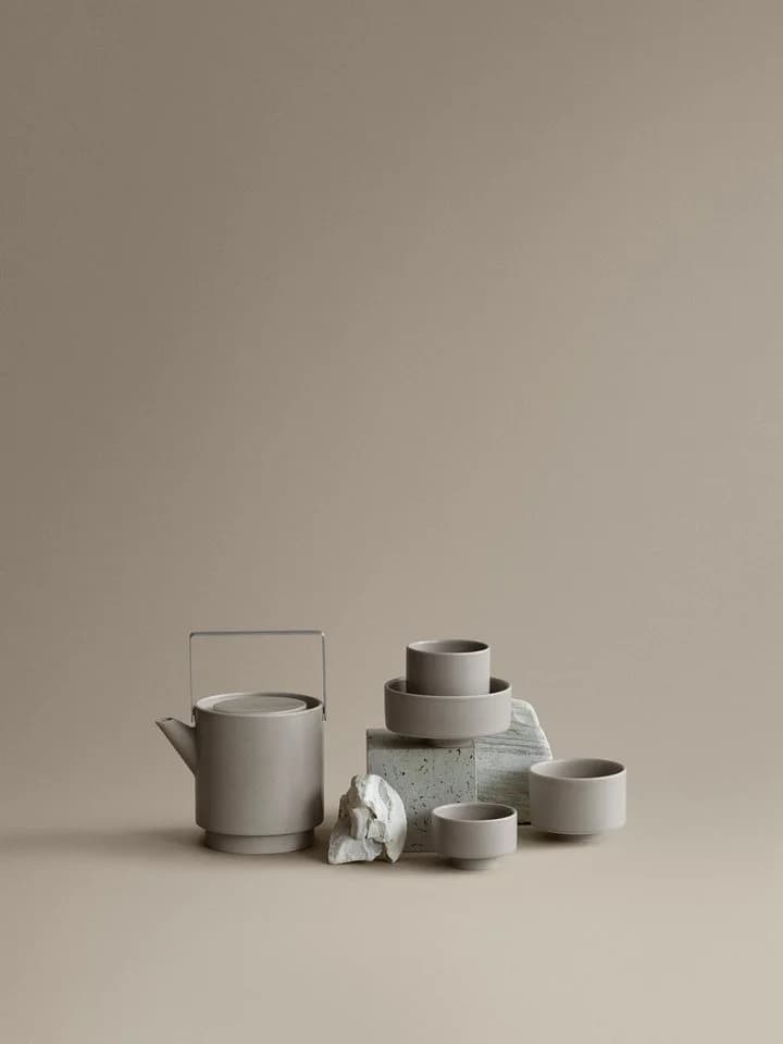 blomus Schale MAKOTO Grau Steingut Modernes Design