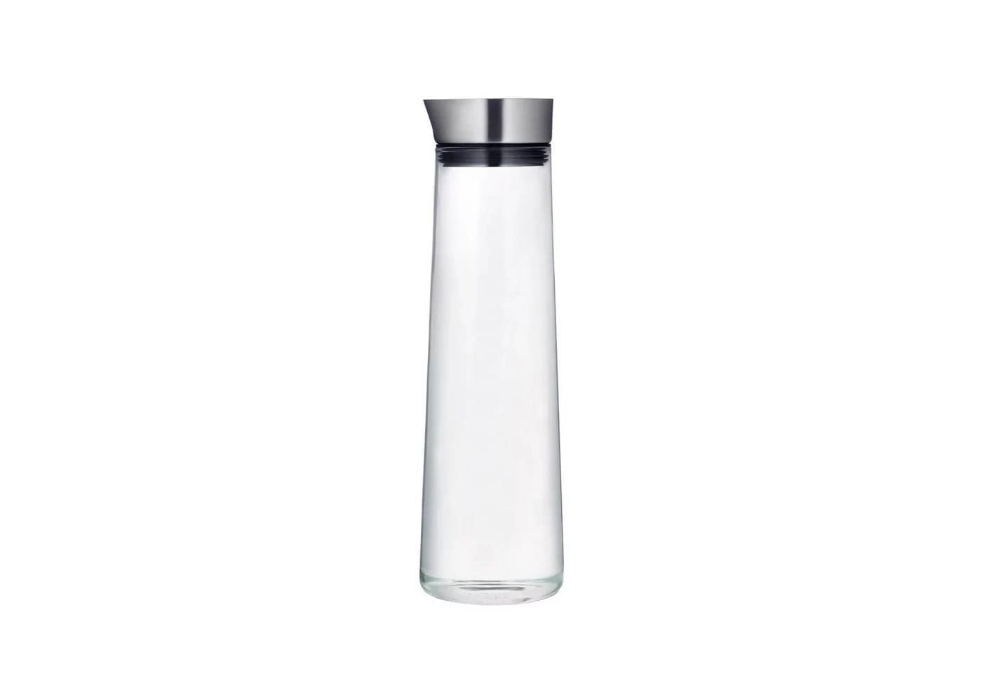 Wasserkaraffe BLOMUS silber (transparent, chromfarben), Edelstahl, Glas - Bild 2