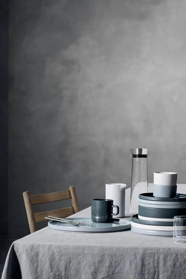 Wasserkaraffe BLOMUS silber (transparent, chromfarben), Edelstahl, Glas - Bild 4