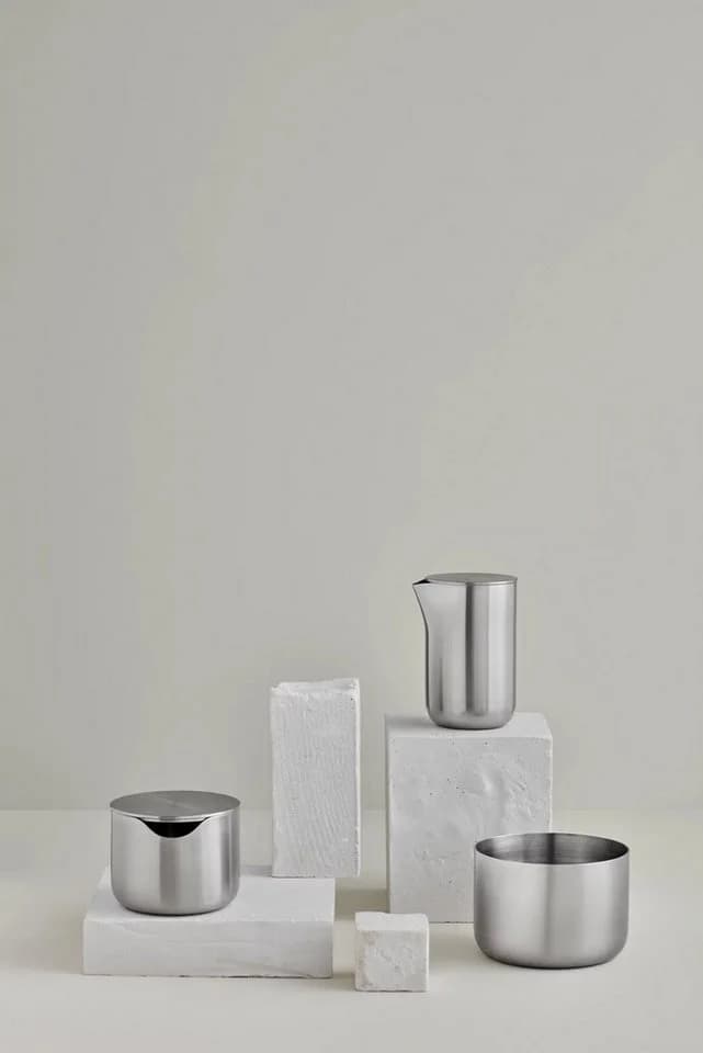 Blomus BASIC Zuckerdose silber H:5,2cm