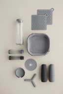 Brotkorb BLOMUS DELARA grau silber verchromt Bild 1