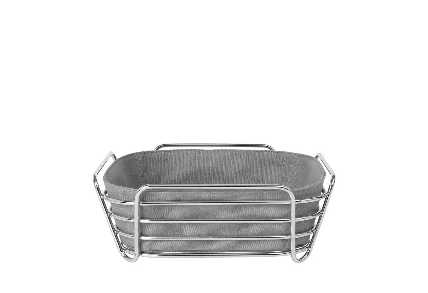 Brotkorb BLOMUS DELARA grau silber verchromt - Bild 2