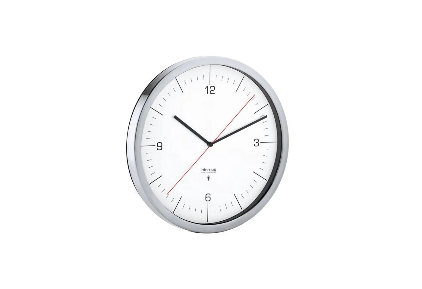 Blomus CRONO Wanduhr Weiß Edelstahl 24cm