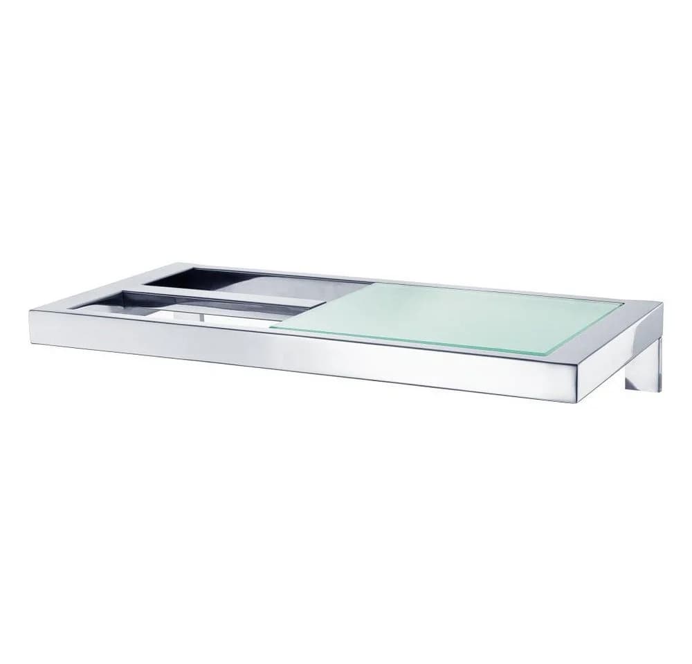 blomus Toilettenpapierhalter Menoto mit Ablage Edelstahl Silber