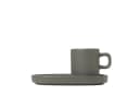 Blomus Espressotasse Pilar Set 50ml Steingut Silber Bild 2