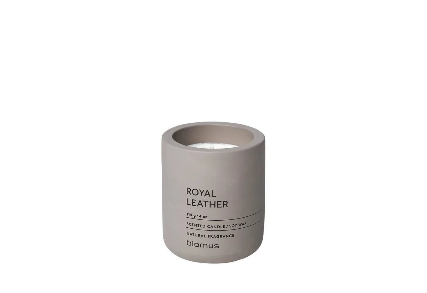 blomus Duftkerze FRAGA Beton-Optik Sojawachs Taupe - Bild 3