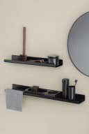 blomus Wandregal MODO Schwarz/Silber Titanbeschichteter Edelstahl Bild 2