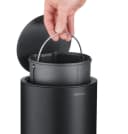 blomus Kosmetikeimer SINO Schwarz mit Soft Close und 3L Fassungsvermögen Bild 3