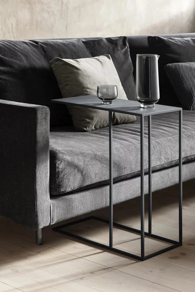 blomus Beistelltisch FERA Modern Pulverbeschichteter Stahl Schwarz