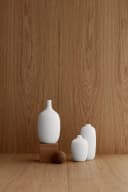 blomus Dekovase CEOLA Keramik Weiß Beige Braun Organisch Handgefertigt Bild 3