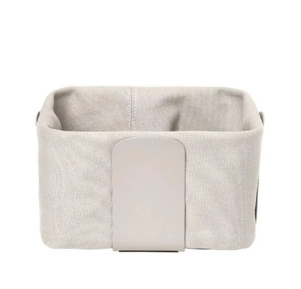 Blomus Brotkorb Beige Metall Textil Quadratisch 20x10.5x20 cm