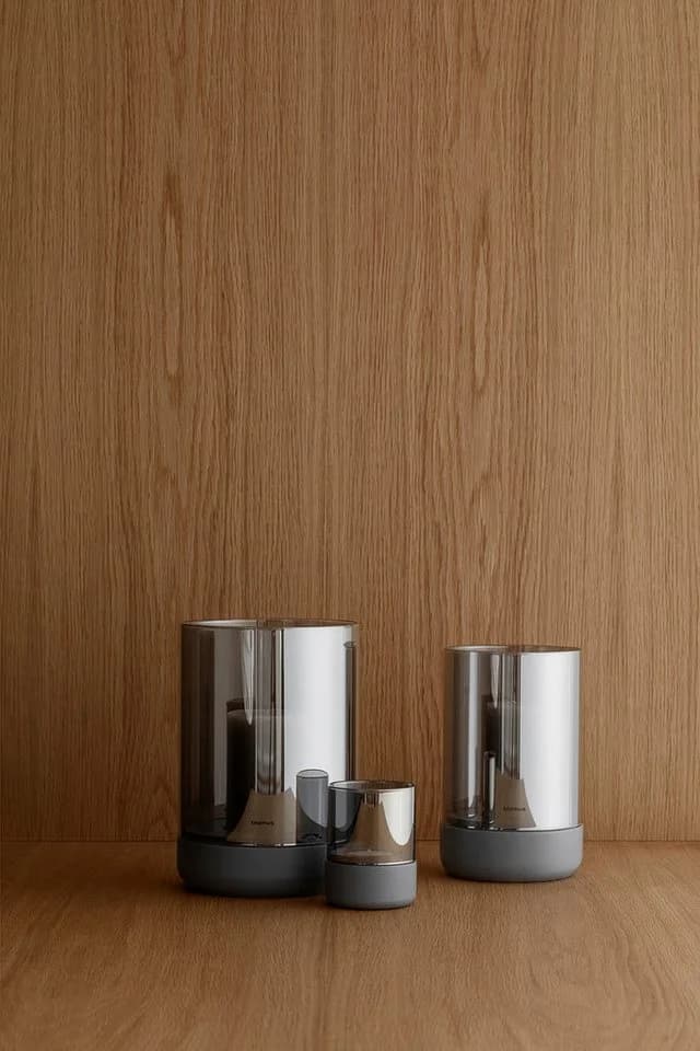 blomus Windlicht CALMA Glas Kerzenhalter Steel Gray - Bild 5