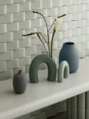 blomus Dekovase CEOLA Braun Keramik Matte Glasur Organische Form Bild 5