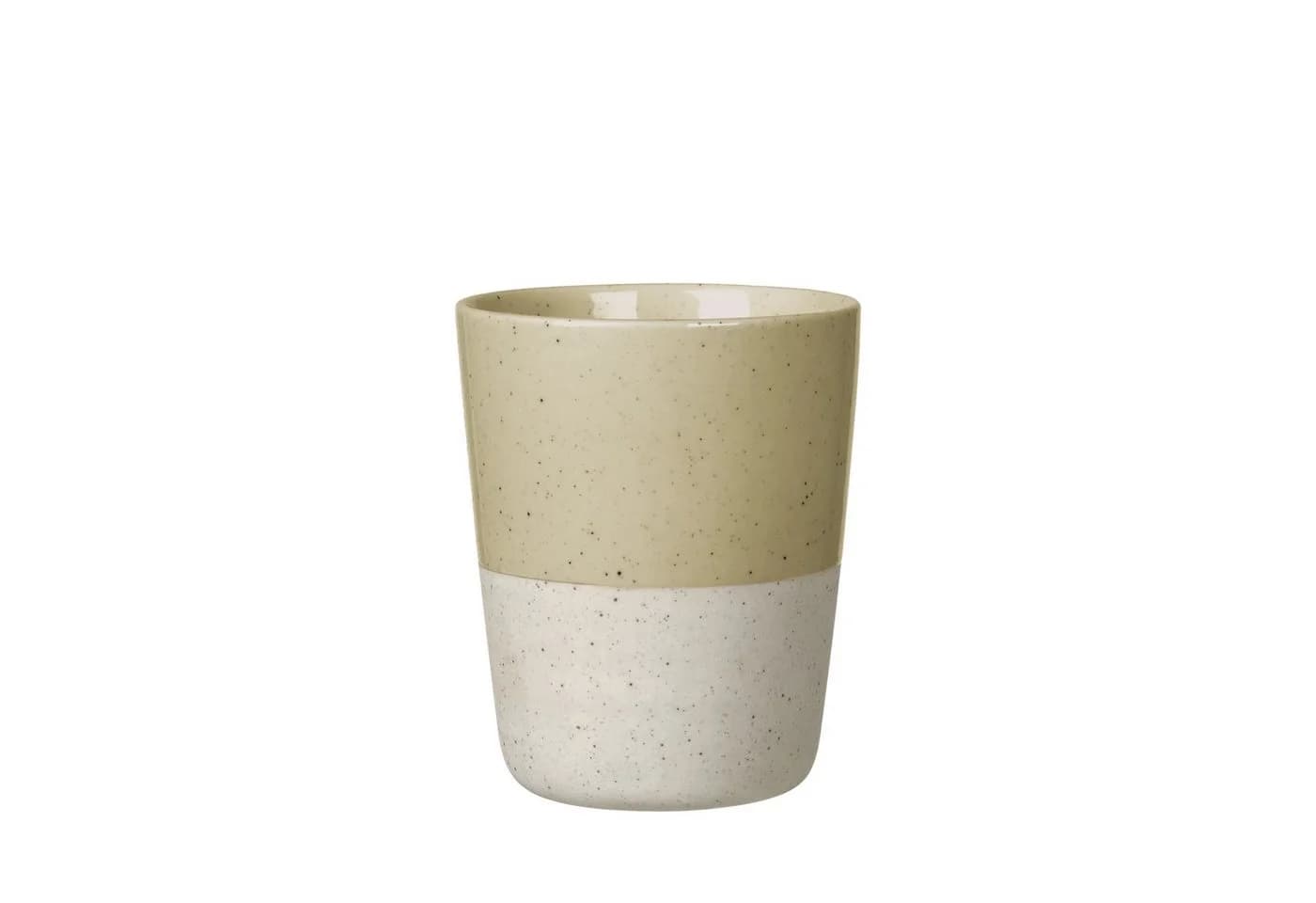 blomus Becher SABLO Steingut 250ml Gelb Grau Beige - Bild 2