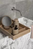 blomus Tablett SONO Ablageschale Keramik Braun Soft-Touch Bild 3