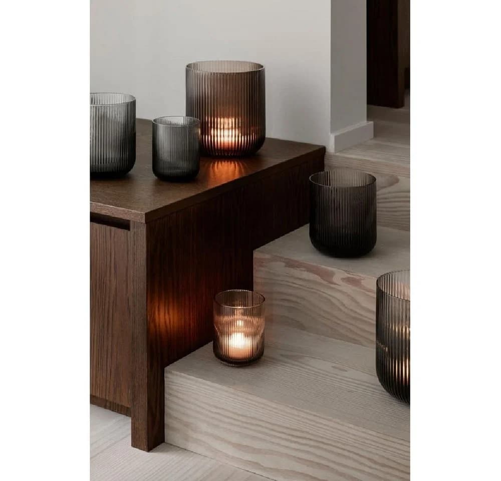 Blomus Windlicht Ven Coffee Braun 14cm Glas - Bild 4