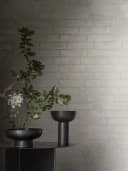 blomus Dekovase MIYABI Japanische Ikebana-Vase Schwarz Steingut Bild 1