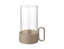 Blomus Windlicht YURAGI Beige Steingut Glas Bild 1