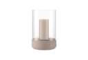 blomus Windlicht CALMA Glas Kerzenhalter Grau Betonoptik Modern Bild 3
