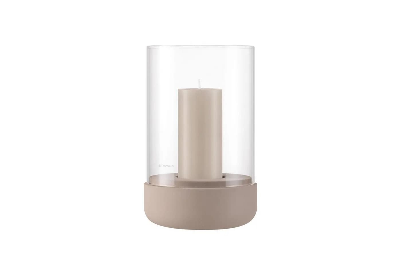 blomus Windlicht CALMA Glas Kerzenhalter Grau Betonoptik Modern - Bild 3