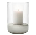 blomus Windlicht CALMA Glas Kerzenhalter Grau Betonoptik Modern Bild 5