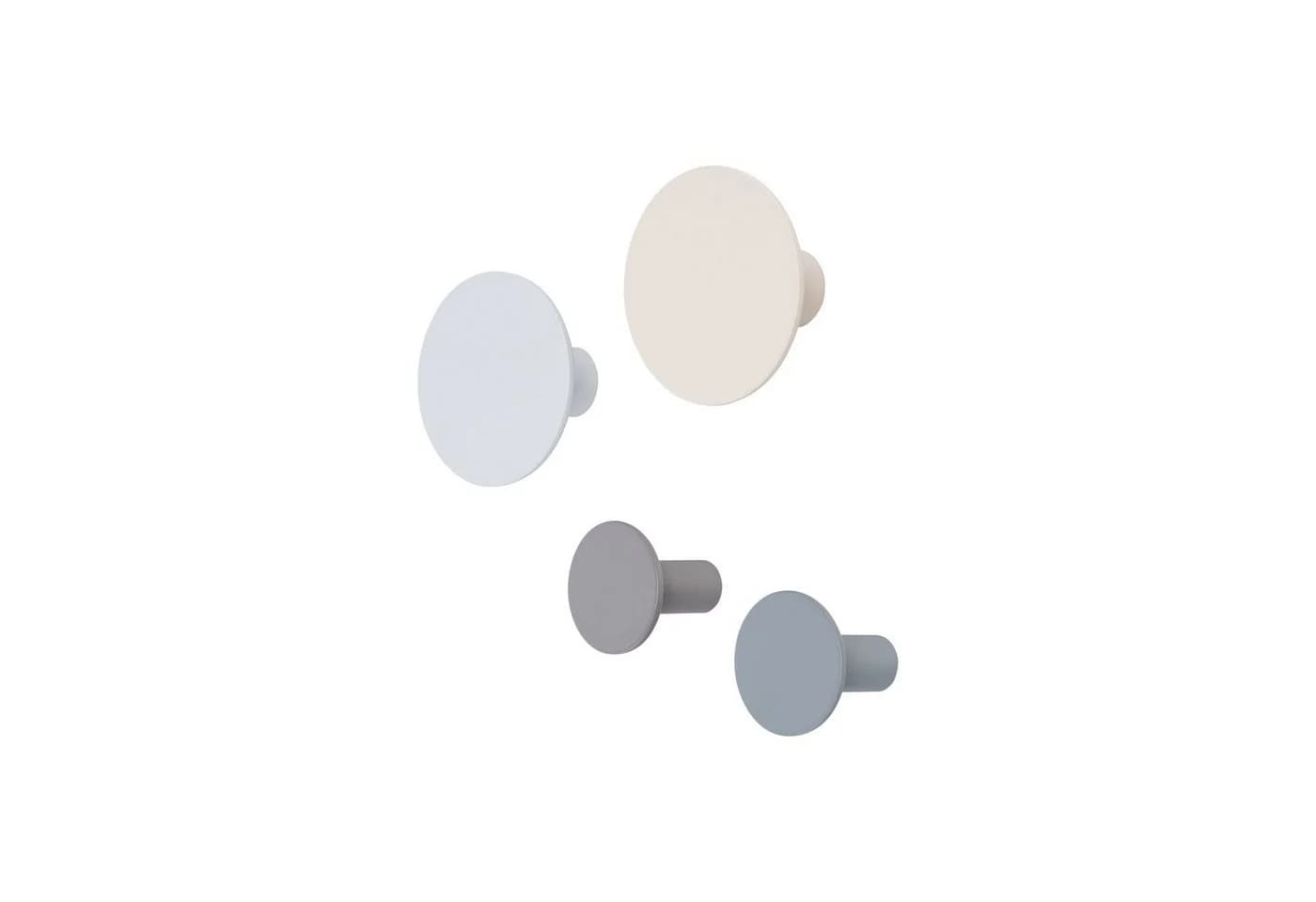 blomus Wandhaken PONTO 4er Set Garderobenhaken 2 x Ø 8,5 cm, 2 x Ø 5 cm