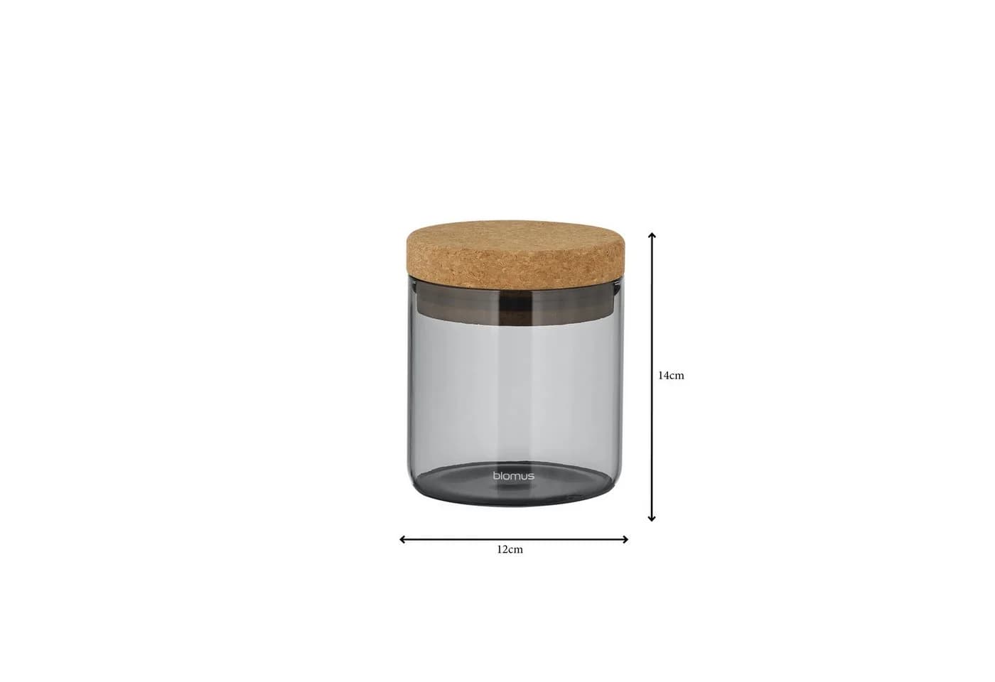 blomus Vorratsglas KEEPY Borosilikatglas Korkdeckel Grau - Bild 3