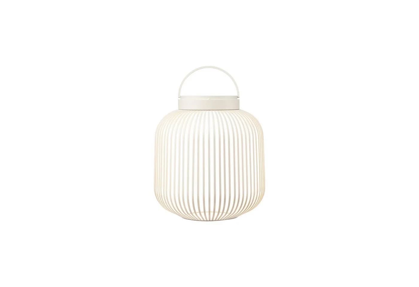 blomus LITO LED Laterne Mobile Akku Leuchte Silber