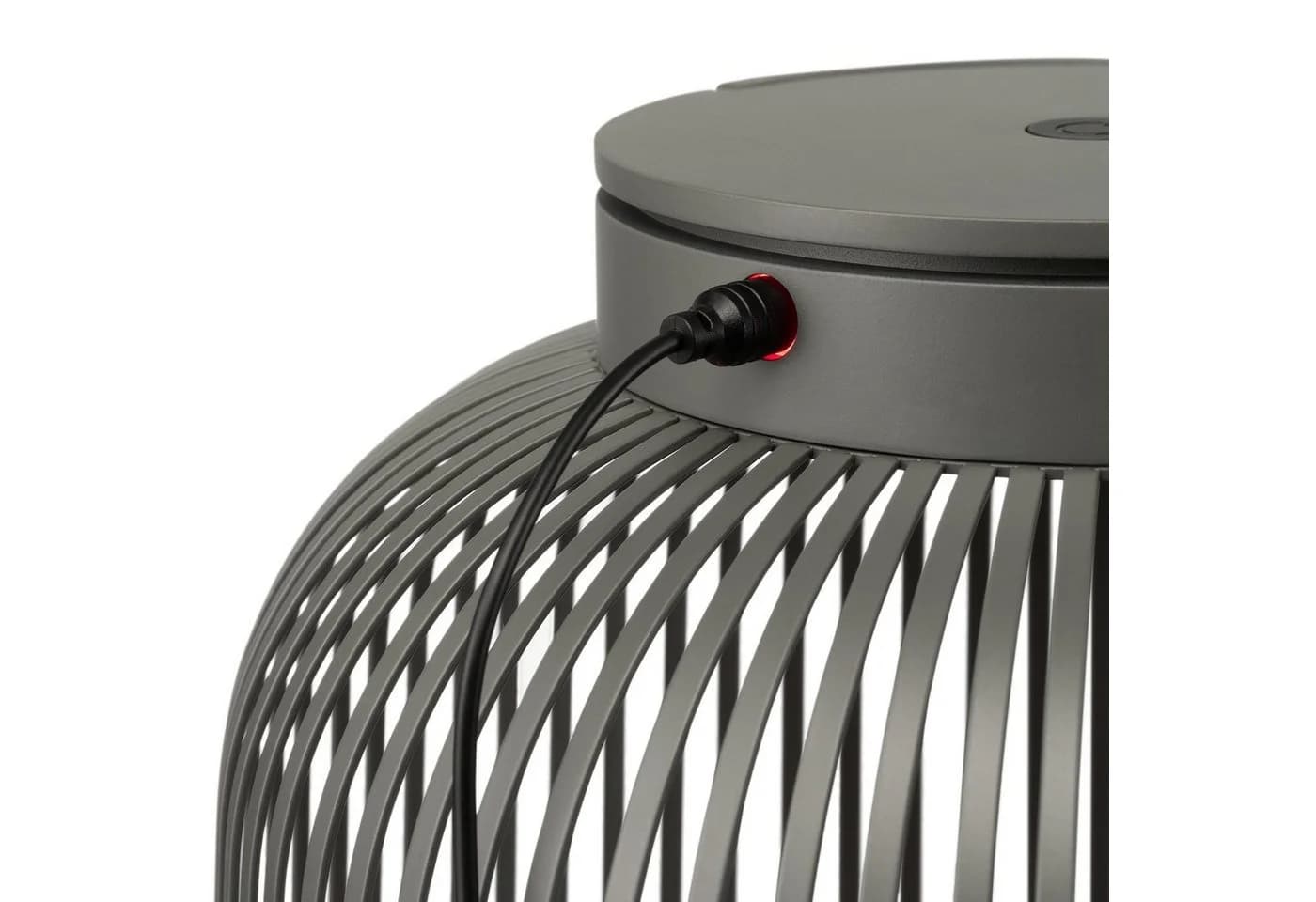 blomus LED Laterne LITO Grau Eisen USB-C Dimmbar Outdoor - Bild 4