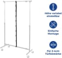 Maximex Türregal Taschengarderobe Schwarz 8 Haken Bild 4