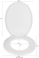 WENKO WC-Sitz Aurora Weiß Thermoplast Klassisch Modern Bild 5
