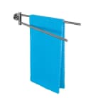 WENKO Handtuchhalter Bosio, silber, Edelstahl, mit 2 Armen Bild 1