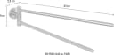 WENKO Handtuchhalter Bosio, silber, Edelstahl, mit 2 Armen Bild 4