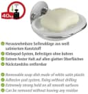 WENKO Seifenablage Turbo-Loc® Set Silber Verchromt Bohrfrei Bild 4