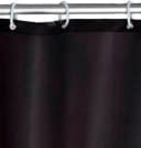 WENKO Duschvorhang Uni Schwarz Anti-Schimmel Polyester Bild 3