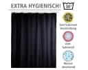 WENKO Duschvorhang Uni Schwarz Anti-Schimmel Polyester Bild 5