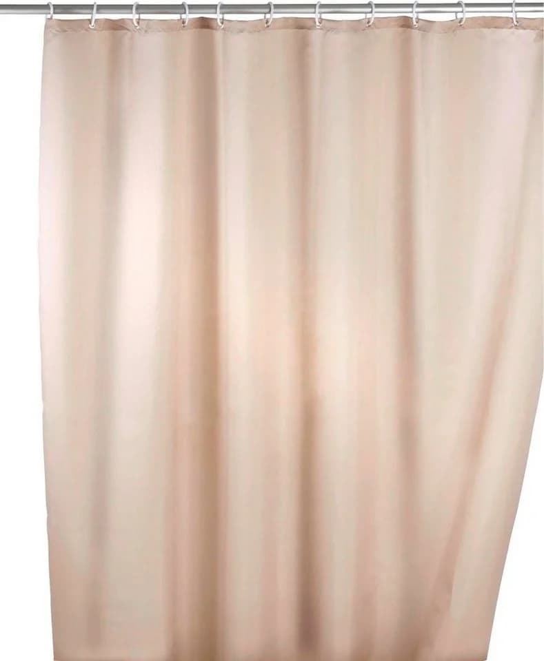 WENKO Duschvorhang Uni Beige Anti-Schimmel Polyester - Bild 2