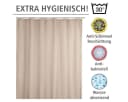 WENKO Duschvorhang Uni Beige Anti-Schimmel Polyester Bild 4