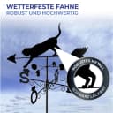 WENKO Wetterfahne Katze Schwarz Katz und Maus Motiv Bild 4